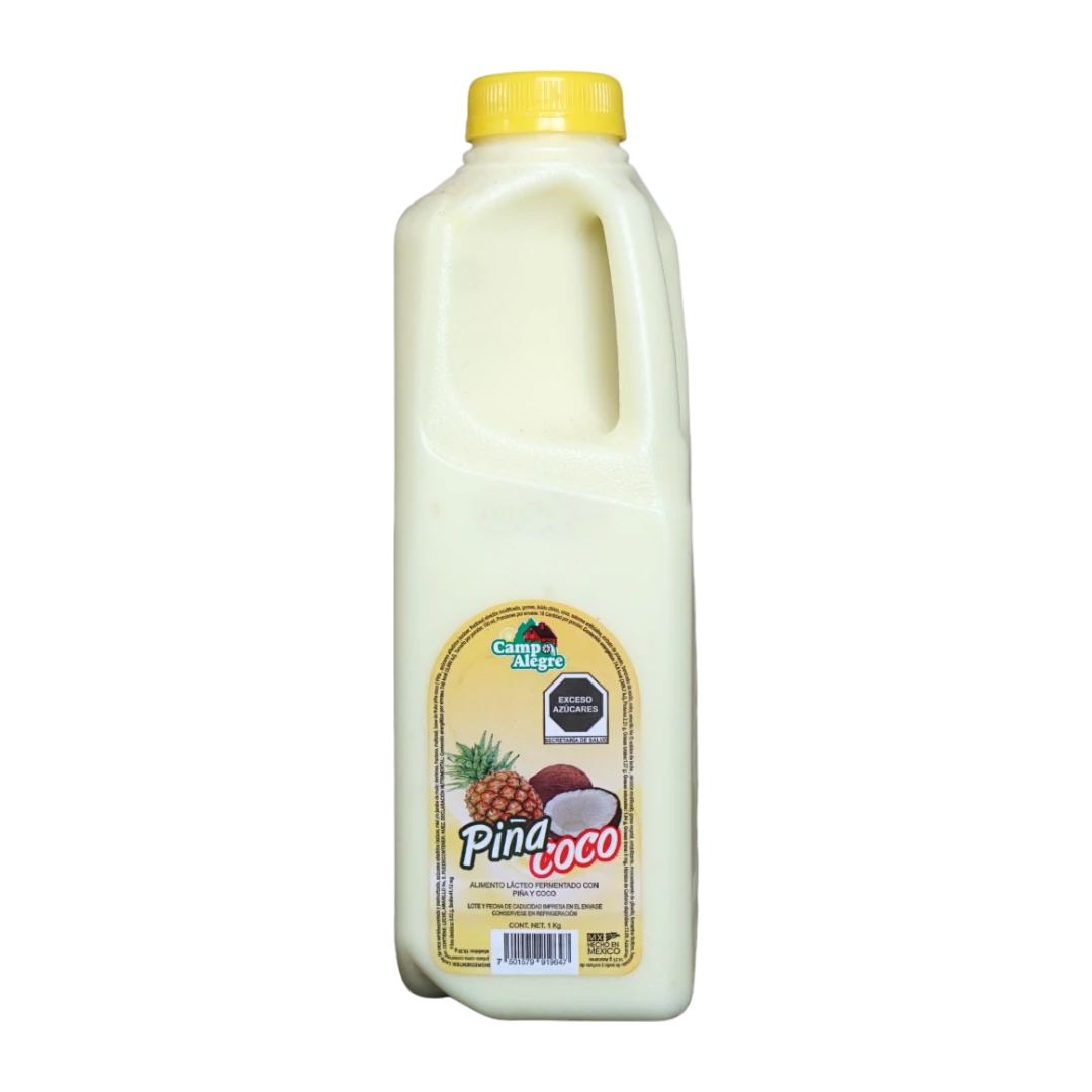 Alimento Lácteo Fermentado Piña-Coco 1 L - Campo Alegre Alimentos