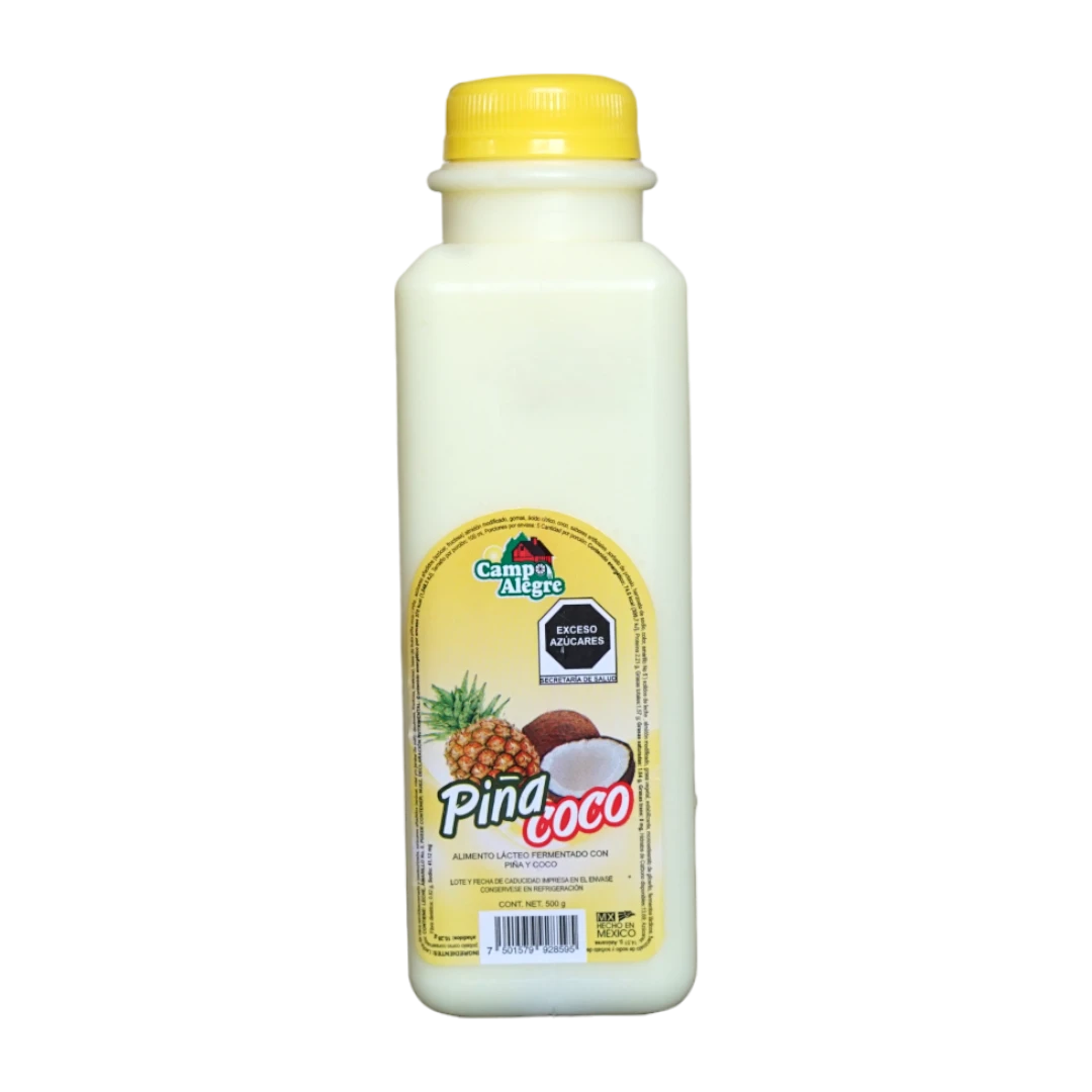 Alimento Lácteo Fermentado Piña-Coco 500 g - Campo Alegre Alimentos