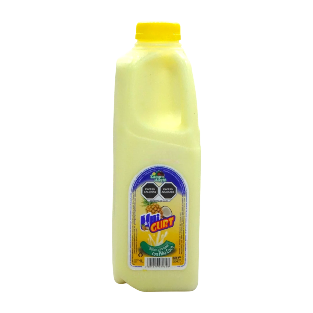 Yoghurt Unigurt Piña-Coco 1 L - Campo Alegre Alimentos